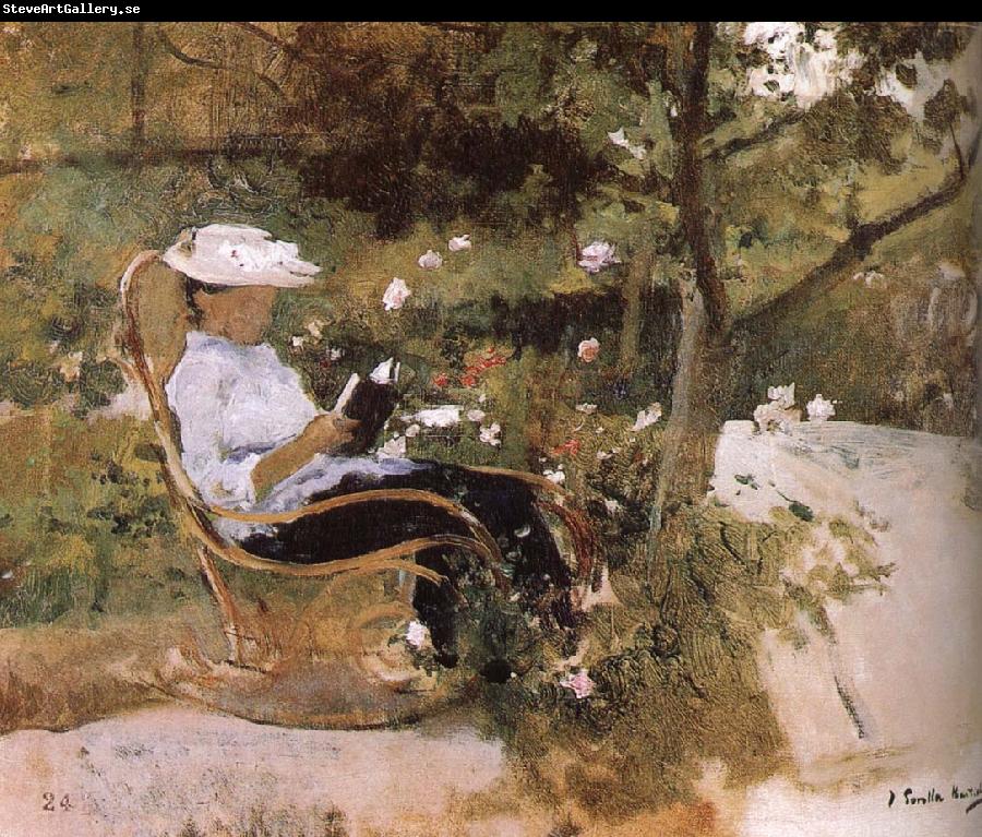 Joaquin Sorolla In the garden